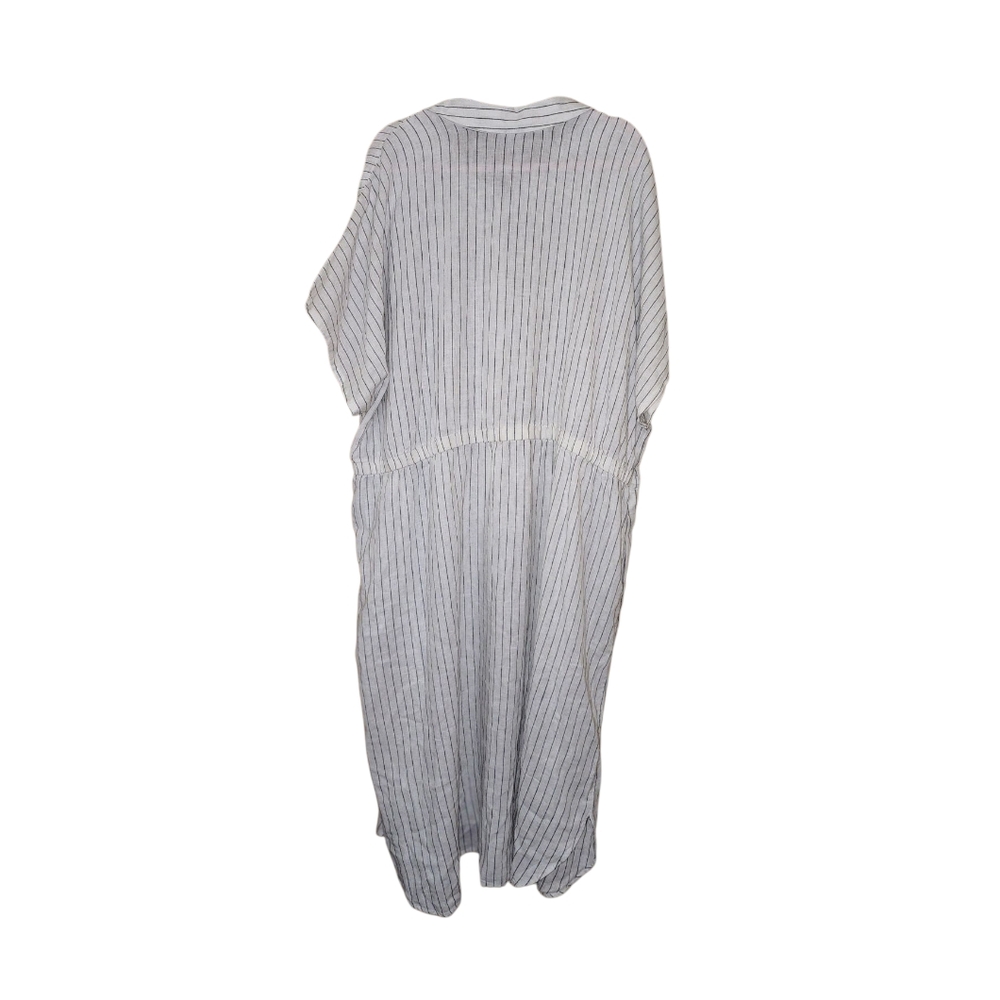 2/30 A New Day Maxi Dress White With Blue Stripes - Picture 3 of 4